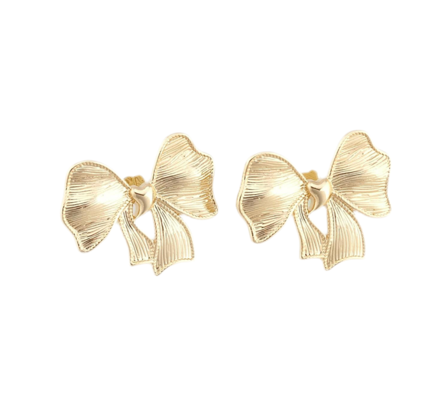 Large Bow Stud Earrings