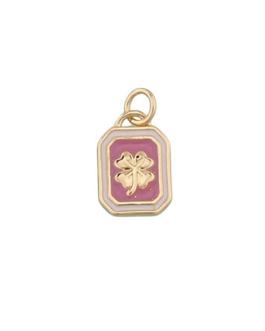 White & Pink Gold Clover