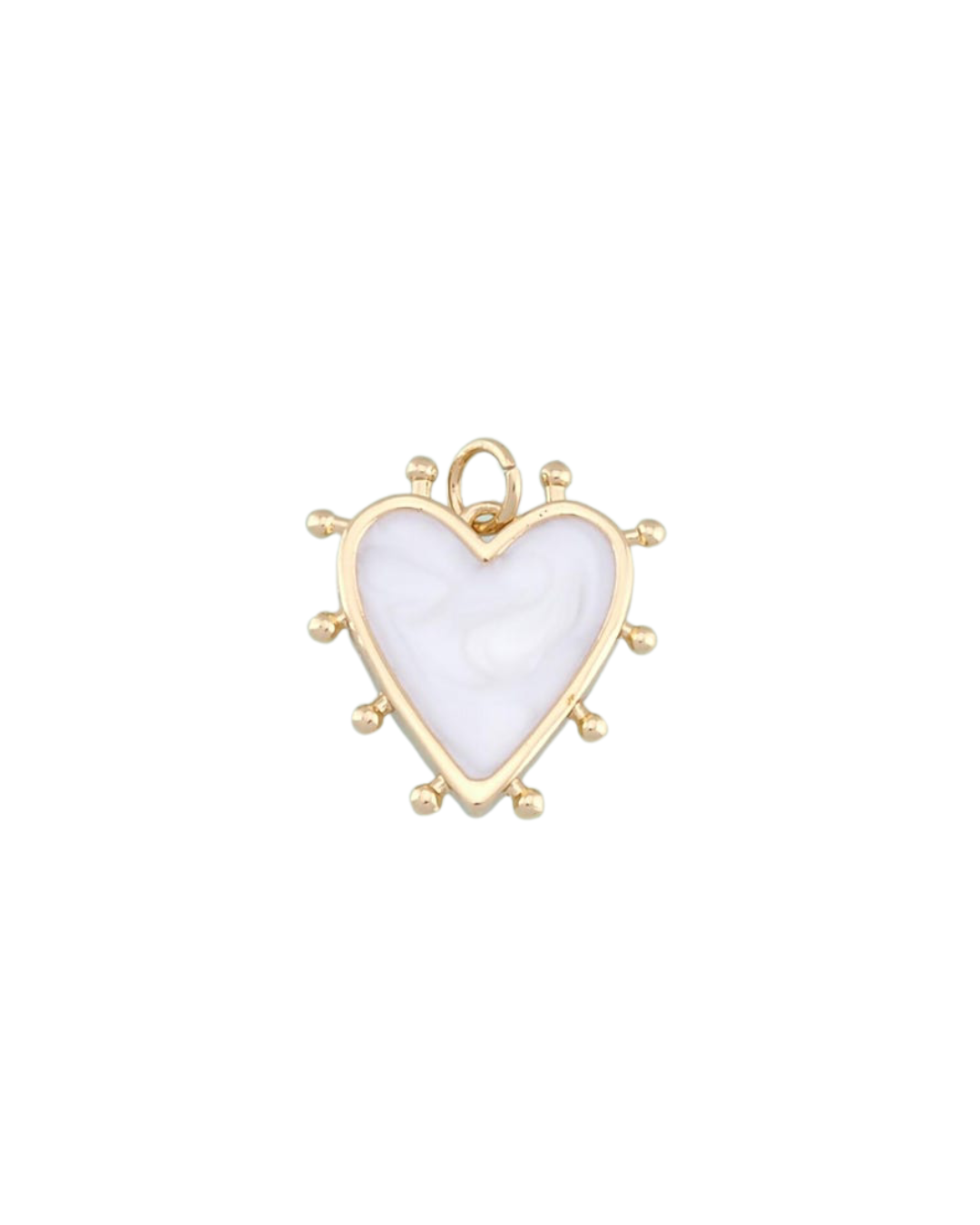 Spiked White Heart