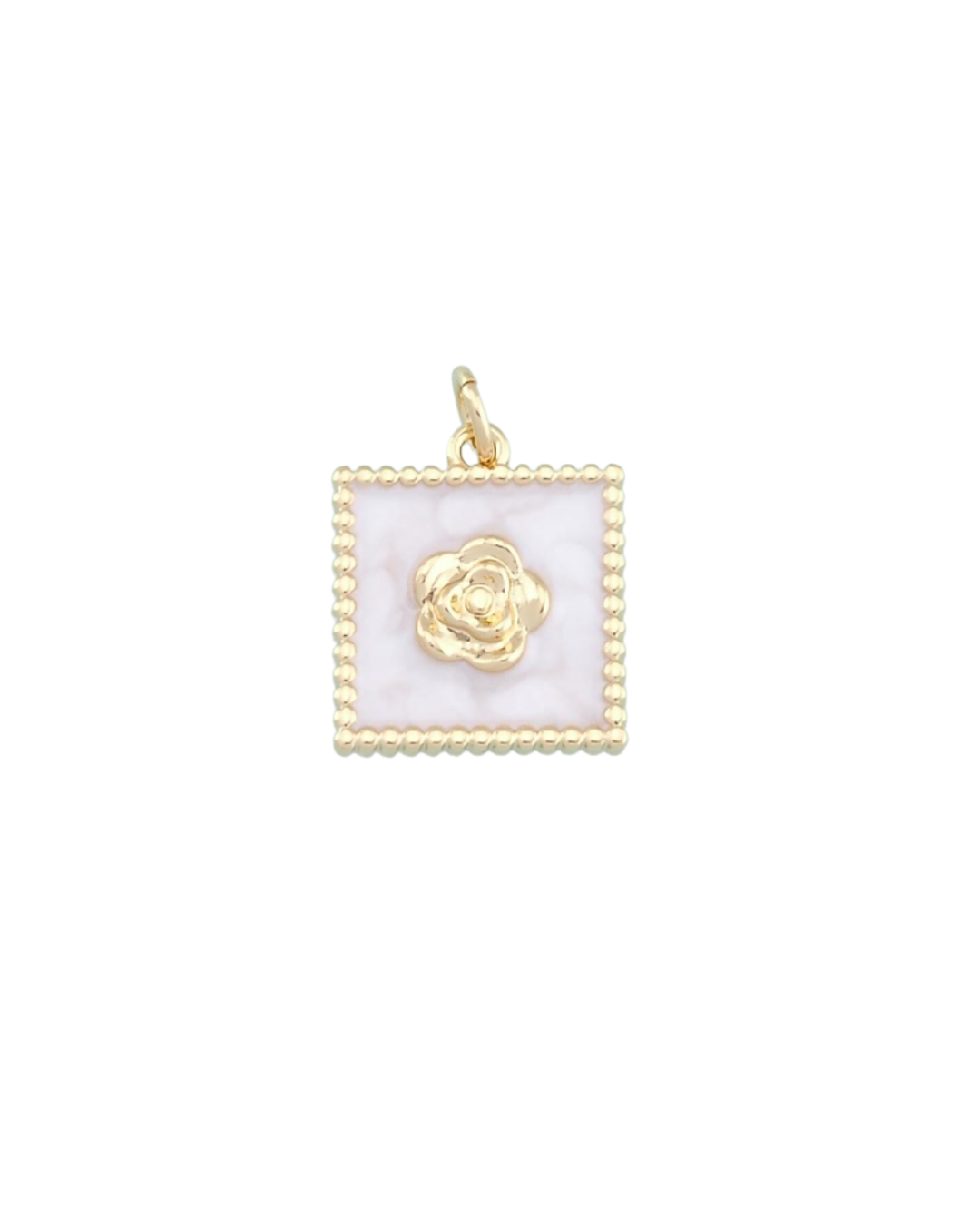 Gold & White Rose