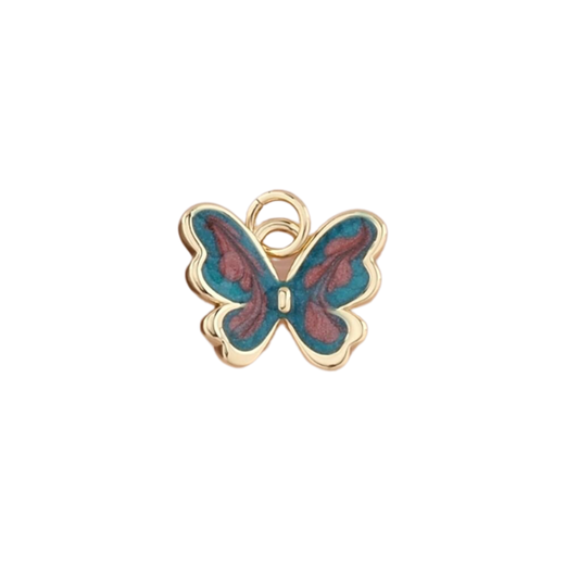 Teal Purple Butterfly