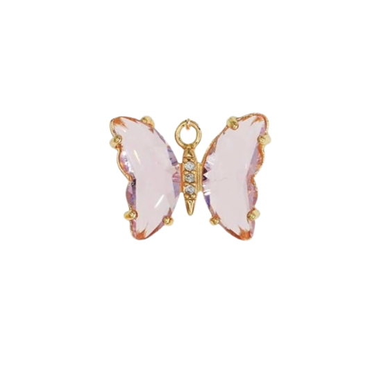 Pink Crystal Butterfly