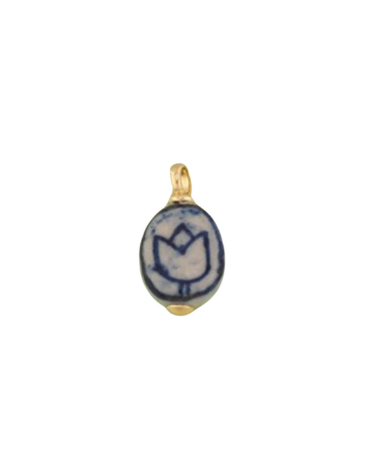 Blue Ceramic Flower