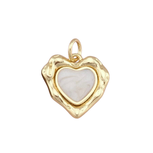 White Filled Heart