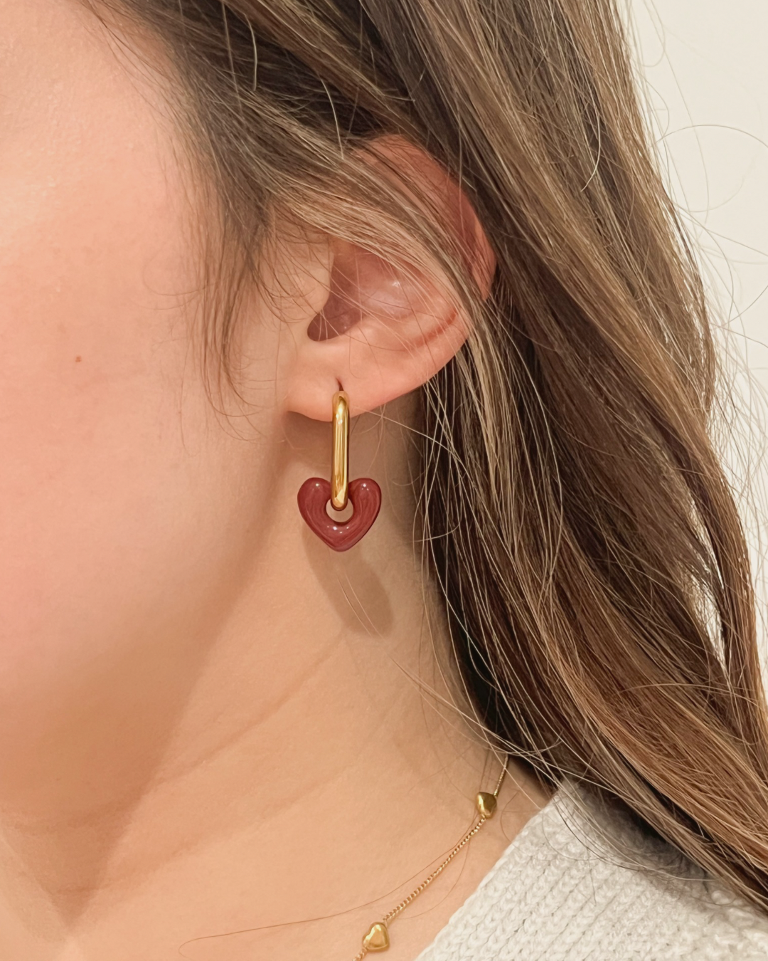 Maroon Heart Huggies