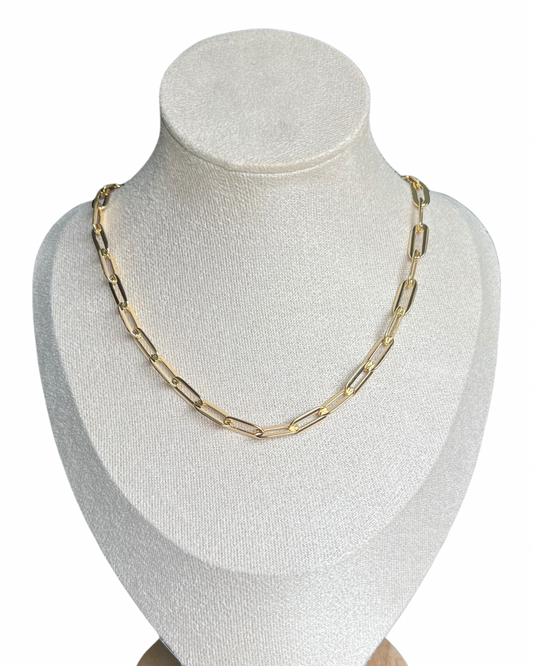 Chunky Paper Clip Necklace