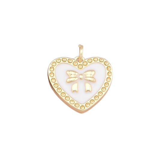 White Heart & Bow