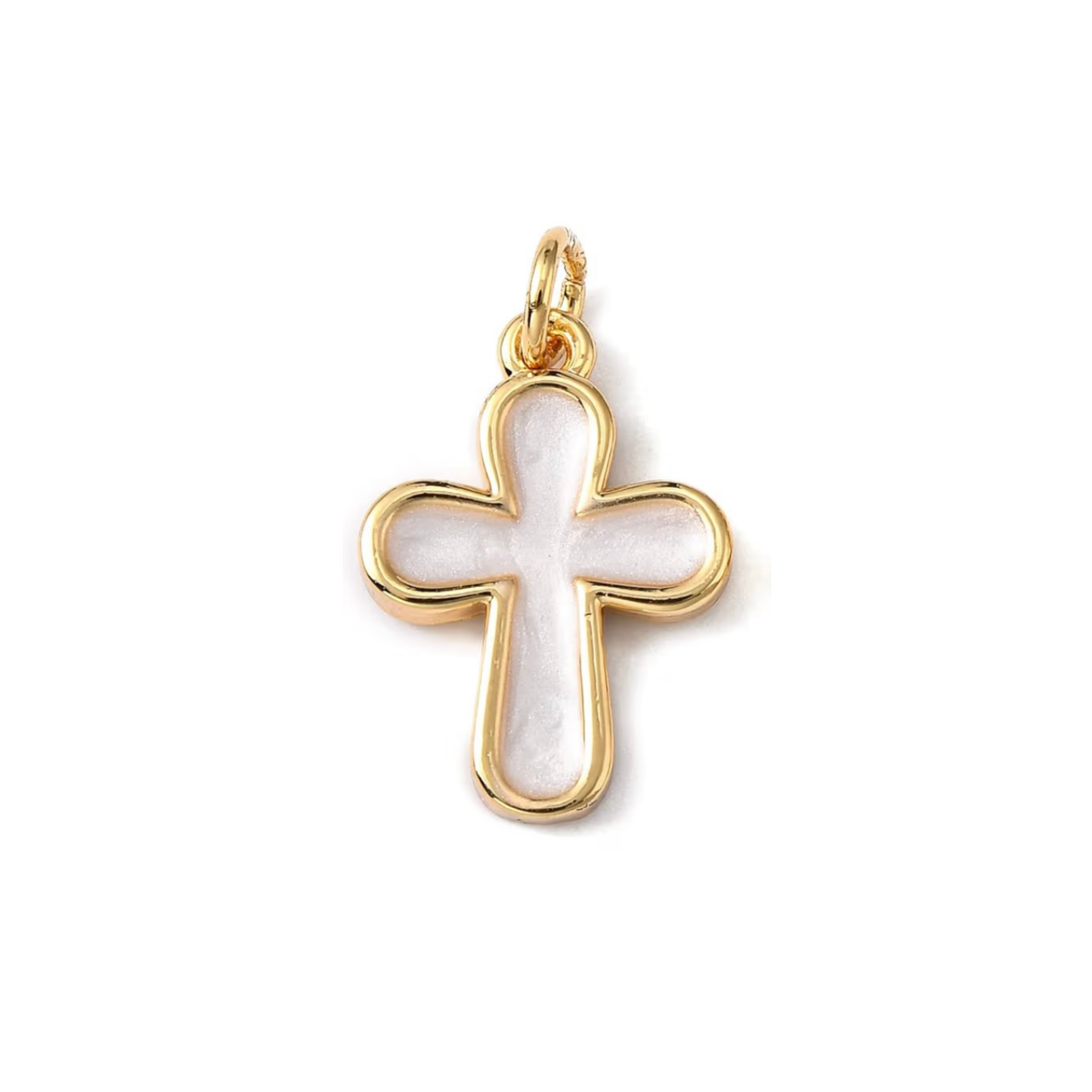 White Oval Cross