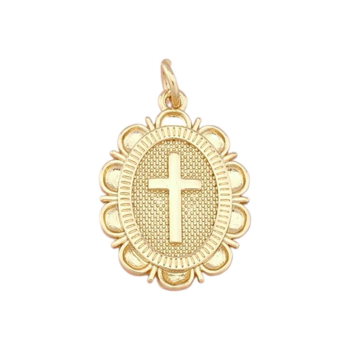 Oval Cross Pendant
