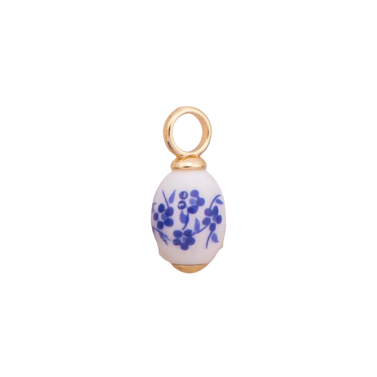 Ceramic Blue Egg Flower