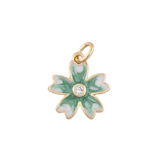 White Green Flower