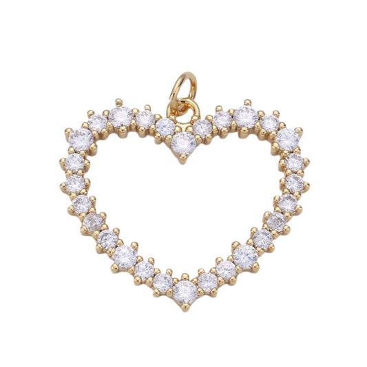 Rhinestone Large Heart