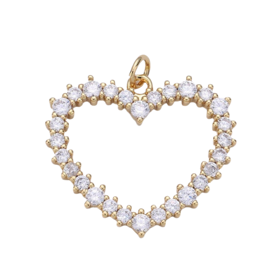 Rhinestone Large Heart