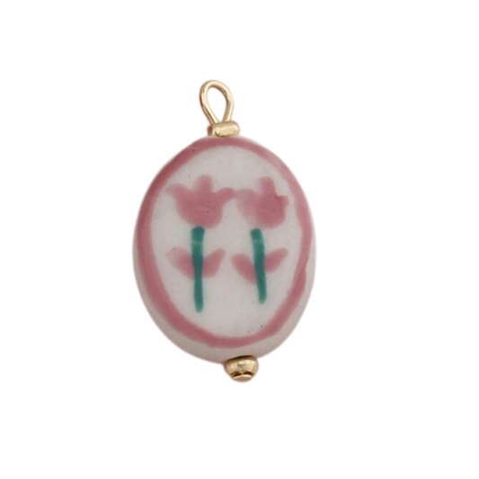 Pink Flowers Ceramic