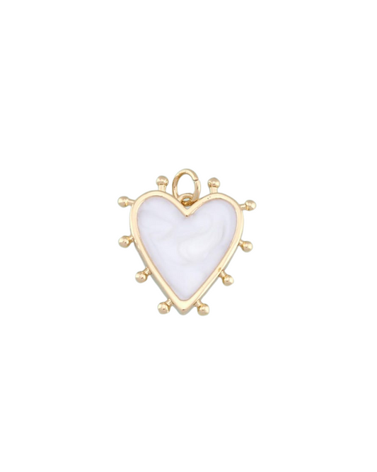 Spiked White Heart