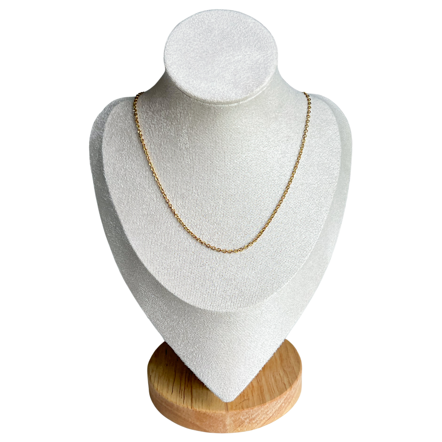 18k Gold Plated Dainty Cable Necklace