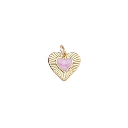 Sunburst Pink Heart