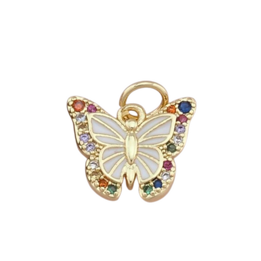 Colorful Rhinestone Butterfly