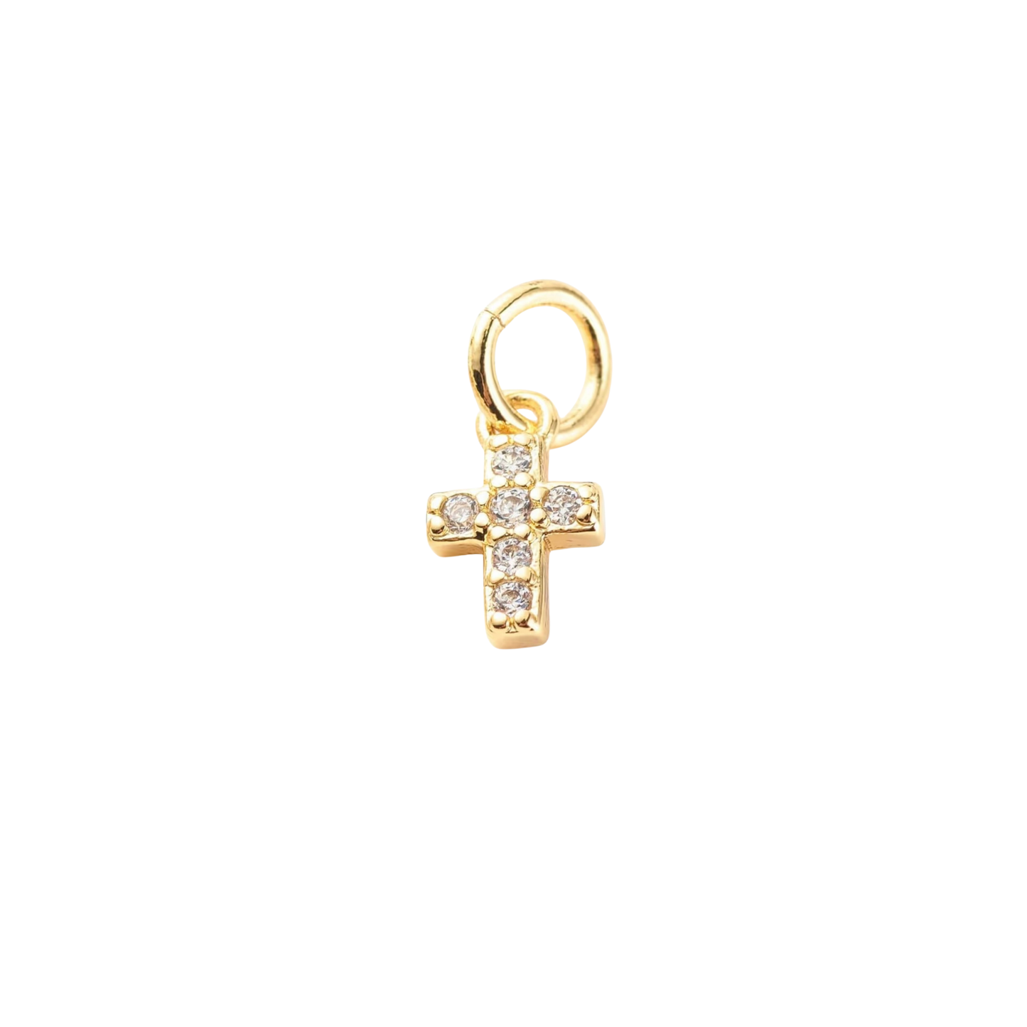 Tiny Rhinestone Cross