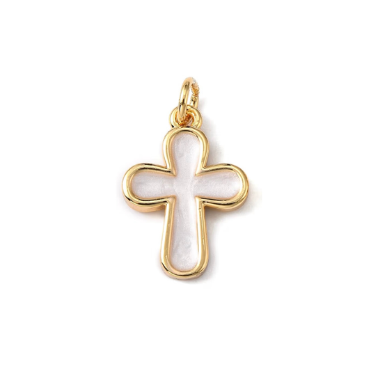 White Oval Cross